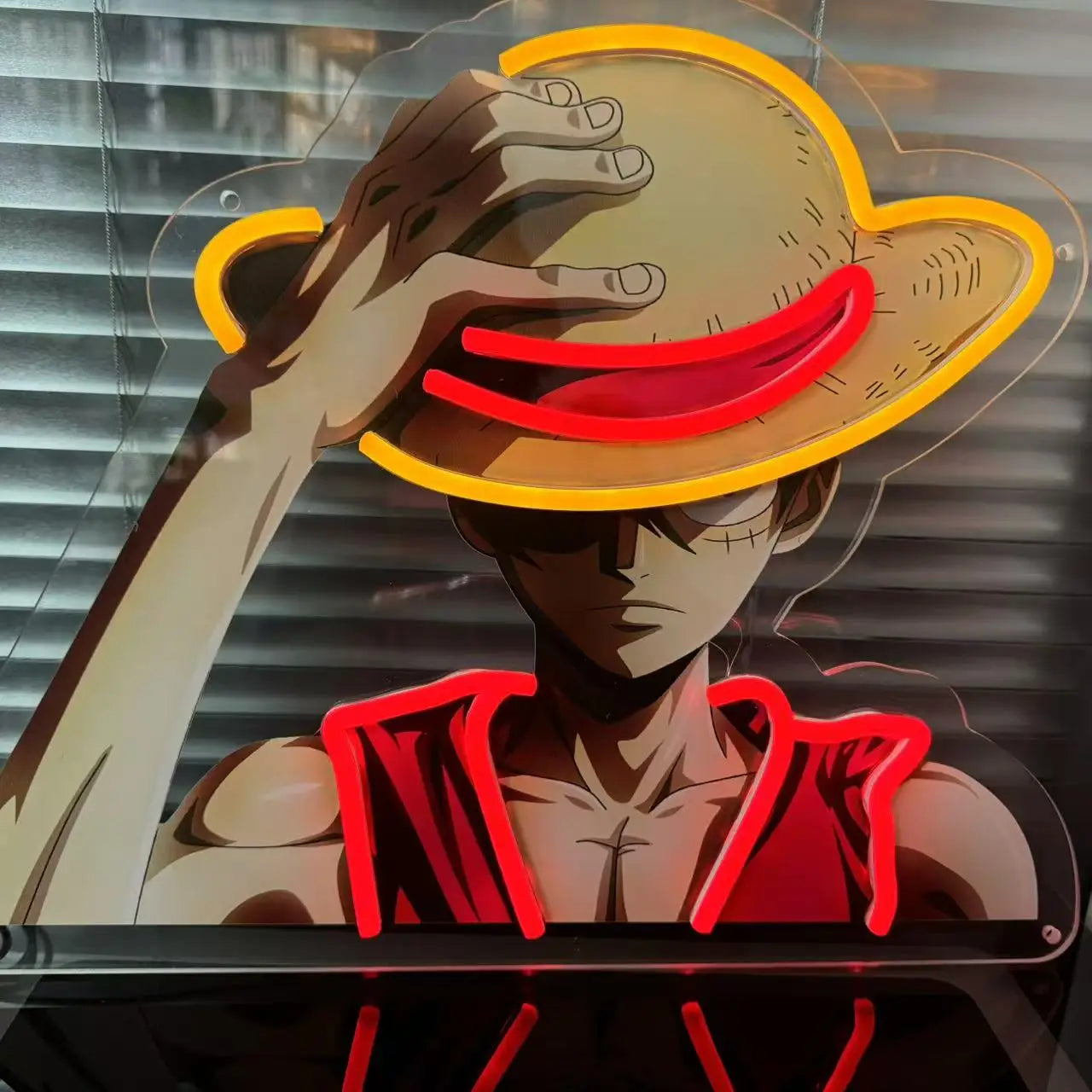 Neonowy Znak Luffy