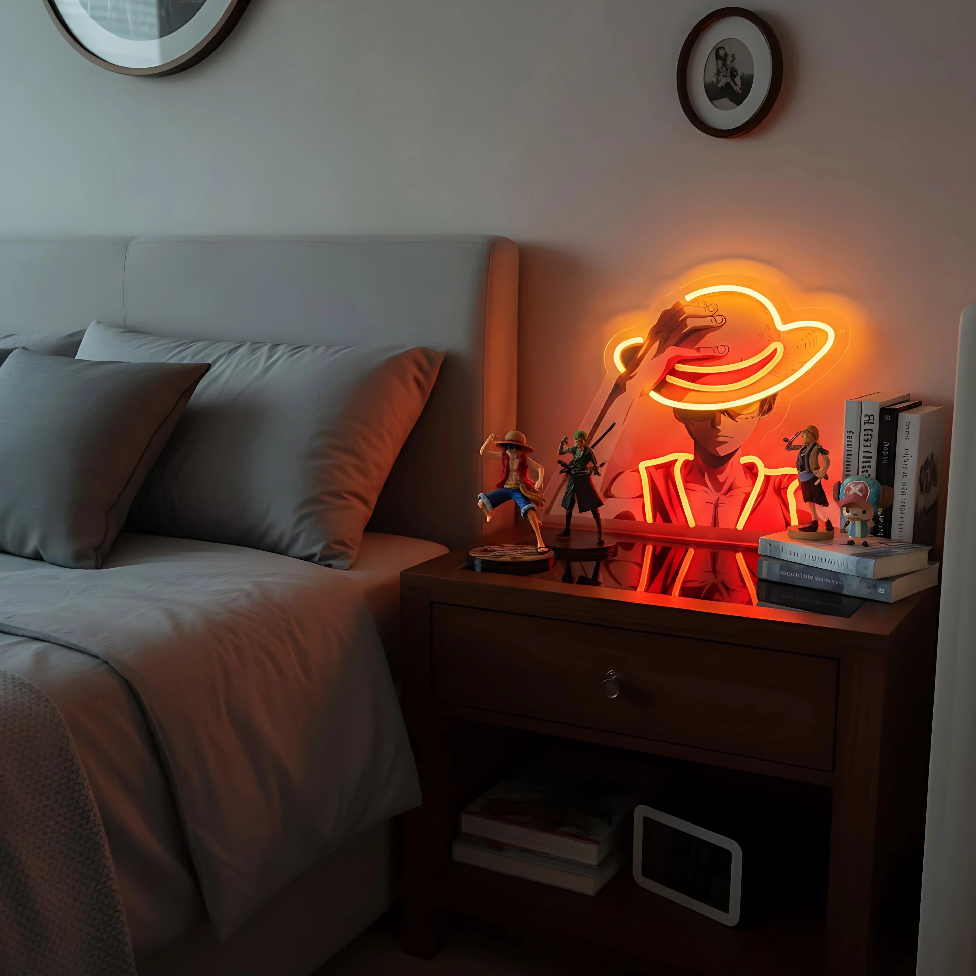 Neonowy Znak Luffy
